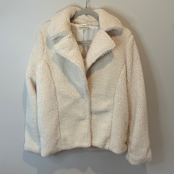 Max Studio Jackets & Blazers - MAX‎ Studio Button Front Teddy Jacket